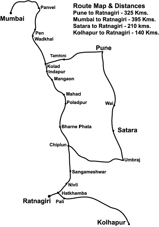 Ratnagiri Pavas Road Map